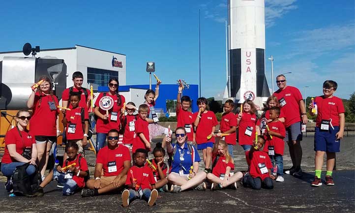 Good Grief Camp Kids at Space Camp