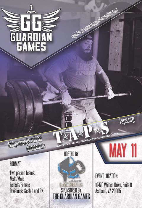 Guardian Games hosted by Crossfit Lacertus on May 11 from 8 - 5