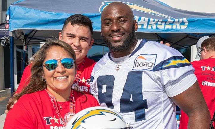 TAPS family with Los Angeles Chargers