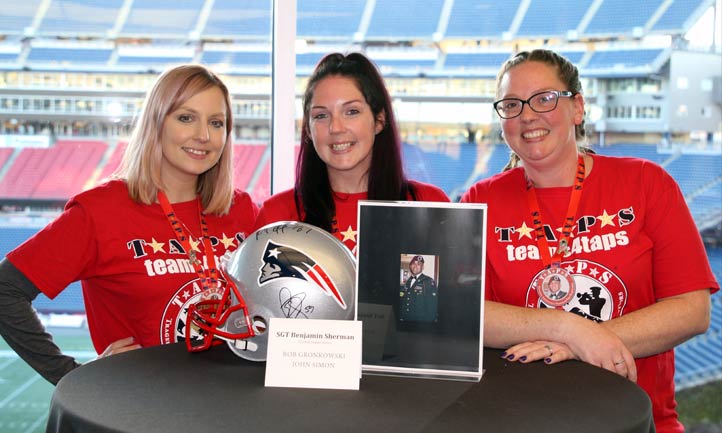 TAPS family with Loved One Photo at Patriots Stadium