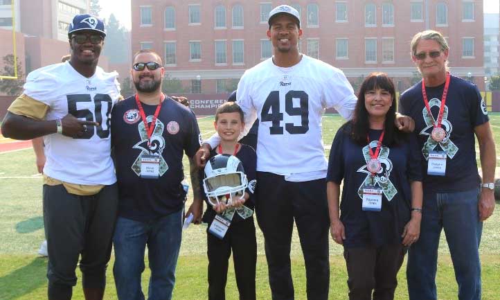 TAPS family with Los Angeles Rams