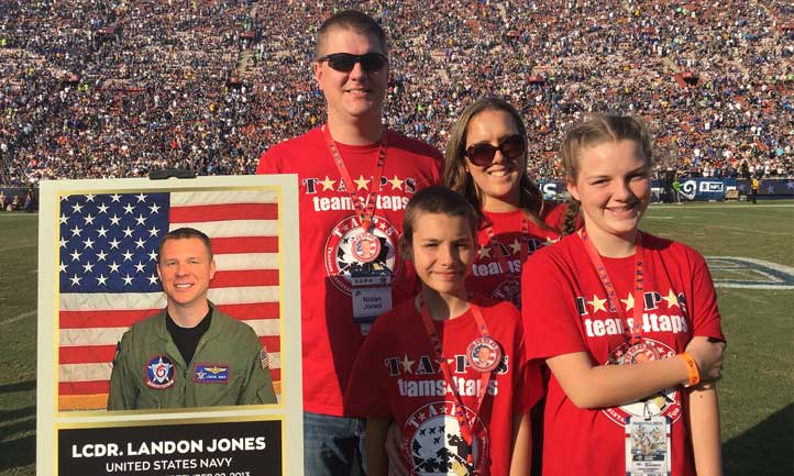 TAPS family at Los Angeles Rams game