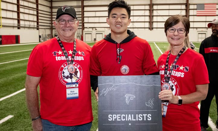 TAPS Families at Falcons Salute to Service