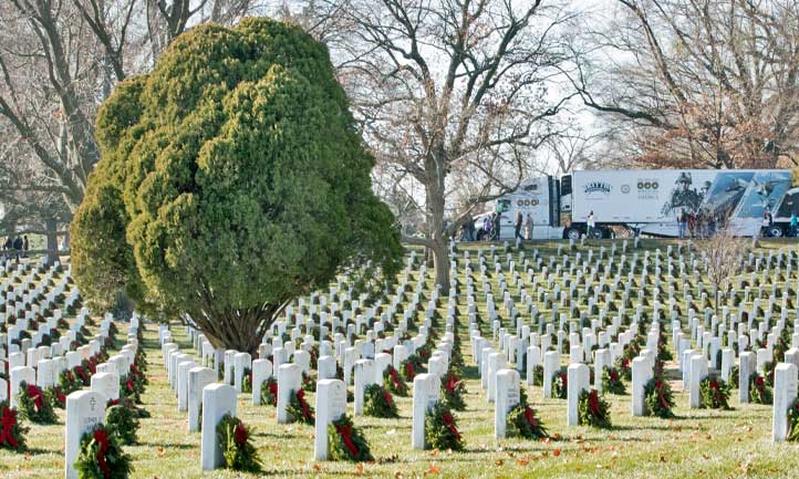 Wreath Laying with Wreaths Across America 