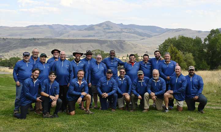 Surviving men at Montana Retreat