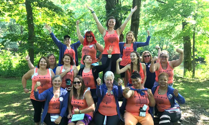 TAPS surviving women create a plan for healing and growth at the Pinebrook Retreat Center during last month’s Pocono Mountains Women’s Empowerment Retreat.