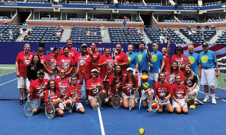 TAPS families take to the court at the 2022 U.S. Open 