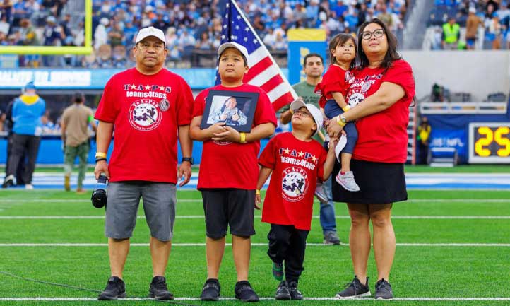 TAPS January Newsletter 2024, Family honored at Salute to Service