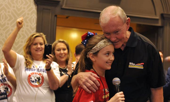 Lizzy Yaggy and General Dempsey Lizzy Yaggy and General Dempsey