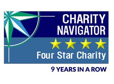 Charity Navigator 4 stars 5 years in a row