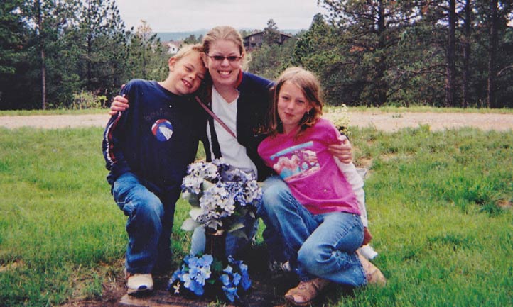 Ava with Adam and daughter as young children