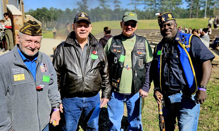 American Veterans at Flag Retirement Ceremony