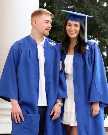 Kyler and Mikayla at the College Graduation