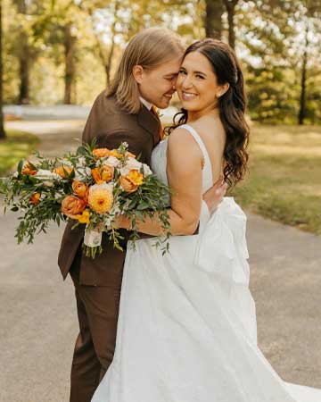 Kyler and Mikayla at their Wedding