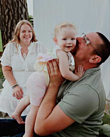 Rachel, Spouse and daughter