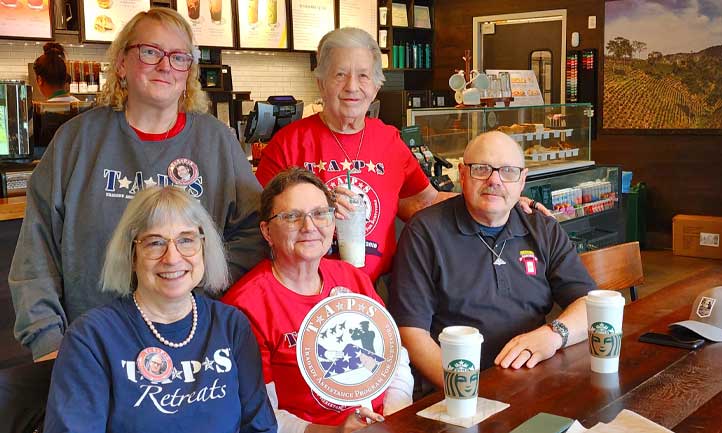 Survivors at TAPS Together event - Starbucks Meet and Greet