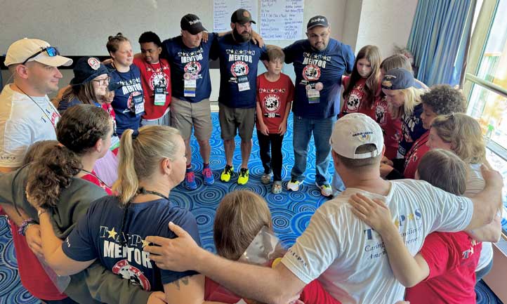 Mentors and TAPS Good Grief Camp Kids